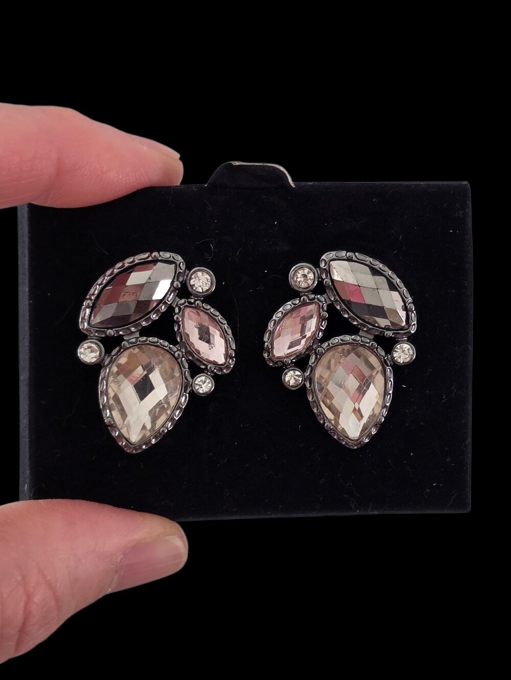Avon Vintage Faceted Earrings